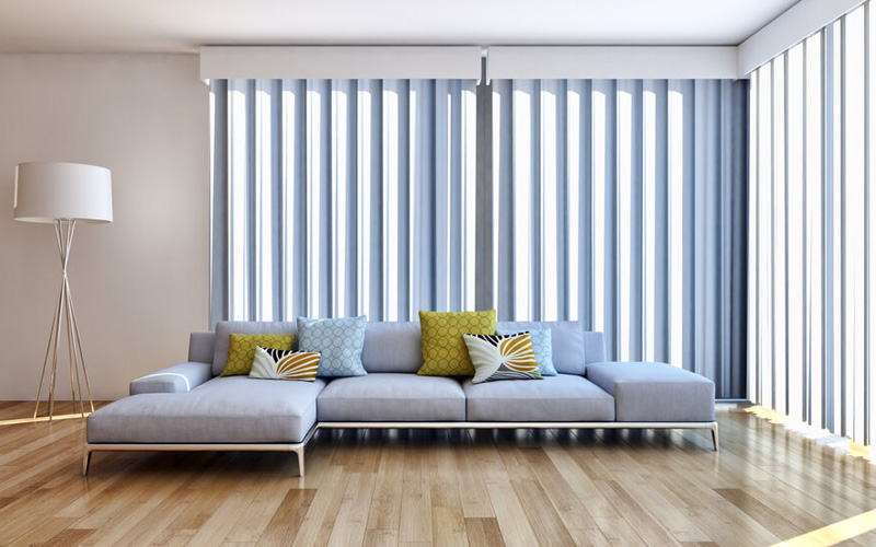 Trakaste zavjese interijer